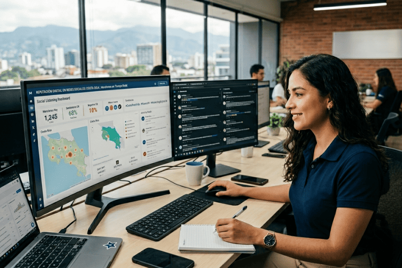 Lee más sobre el artículo Reputación digital en redes sociales: cómo monitorear lo que dicen de su marca en Costa Rica